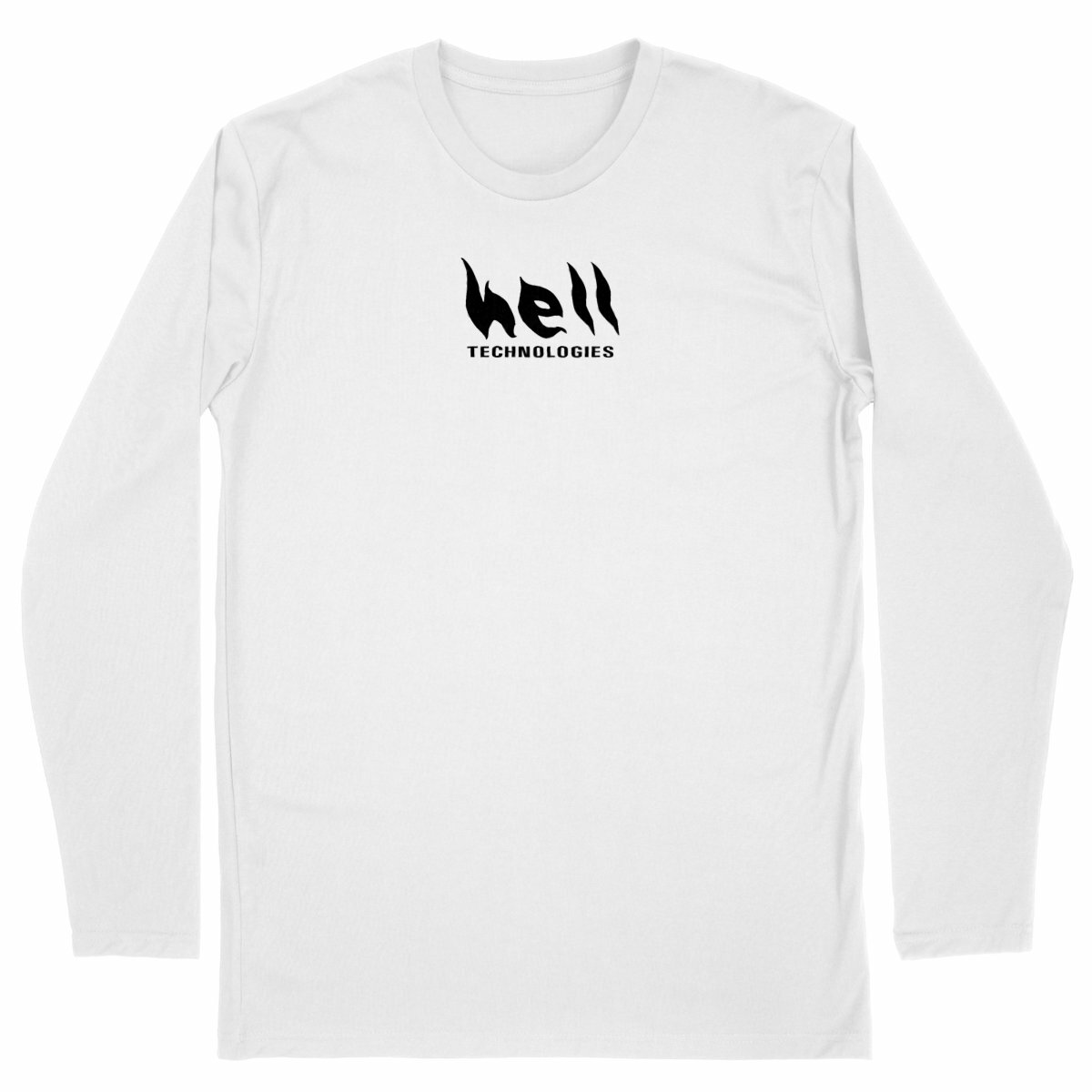 Hell Technologies Long Sleeve T-Shirt - face_blanc